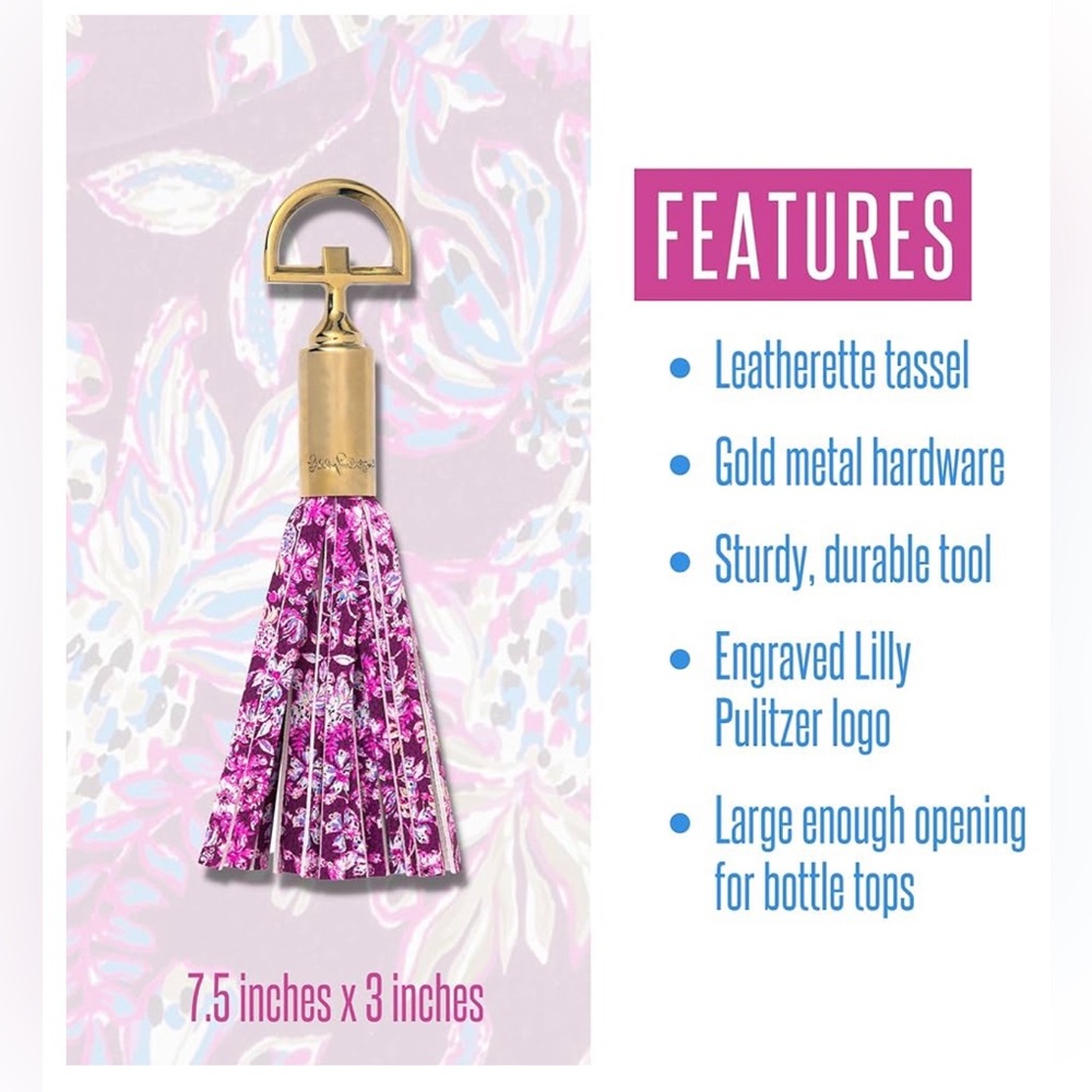 Lilly Pulitzer Bottle Opener, Amarena Cherry